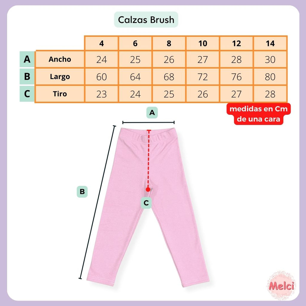 Calza Termica Brush (PIEL DE DURAZNO)
