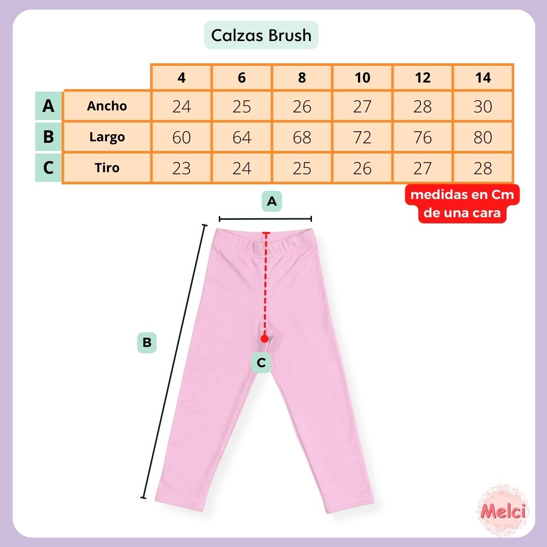 Calza Termica Brush (PIEL DE DURAZNO)