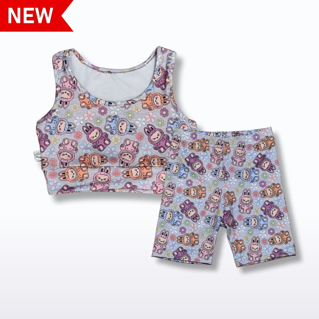 Conjunto Top Labubu Lycra Premium