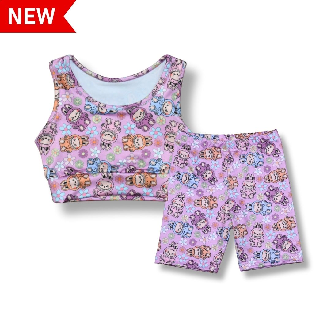 Conjunto Top Labubu Lycra Premium