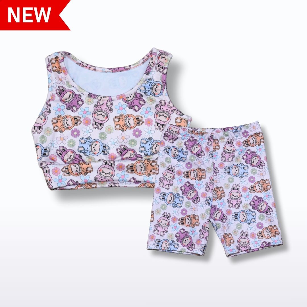 Conjunto Top Labubu Lycra Premium