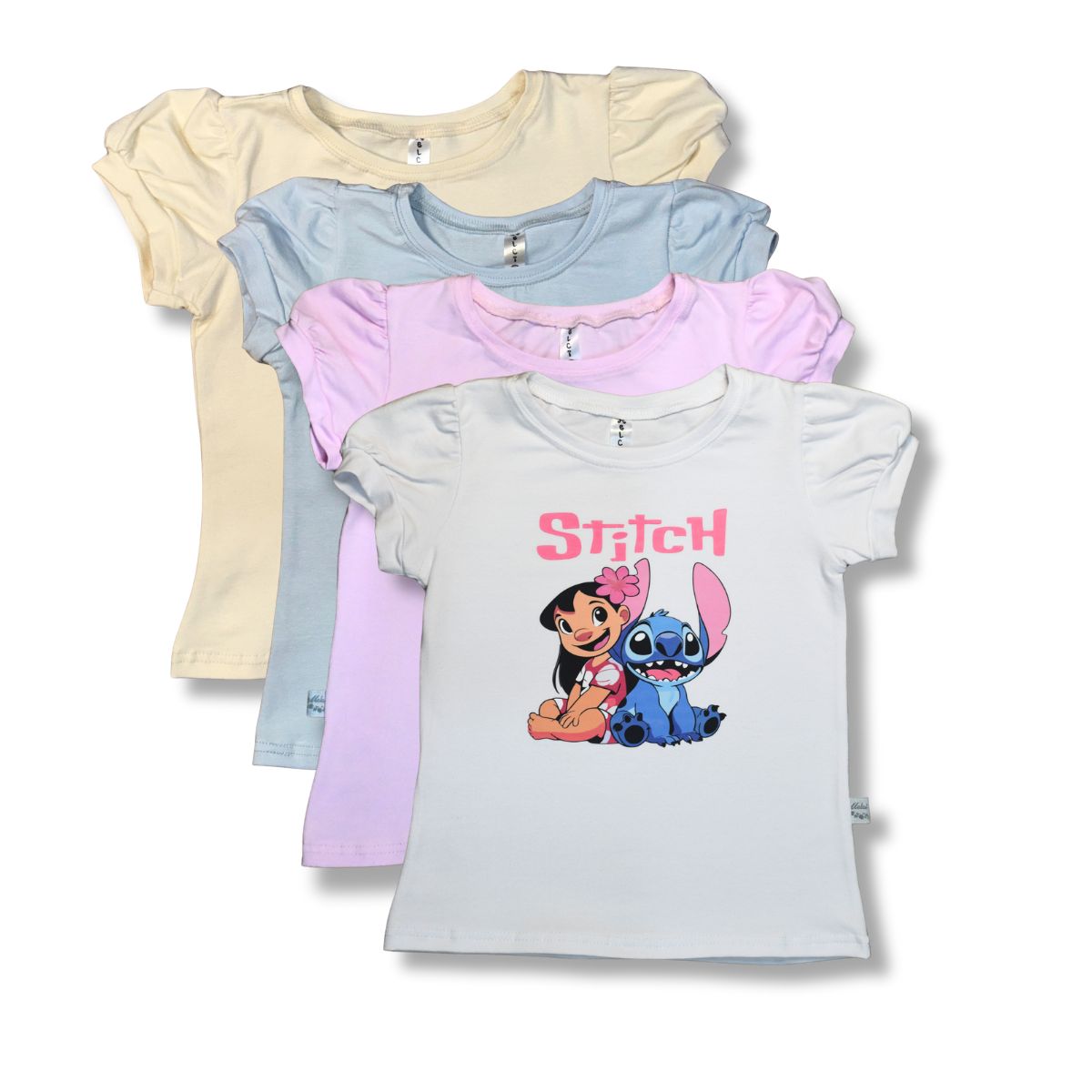 Remera Stitch Algodon con lycra Premium