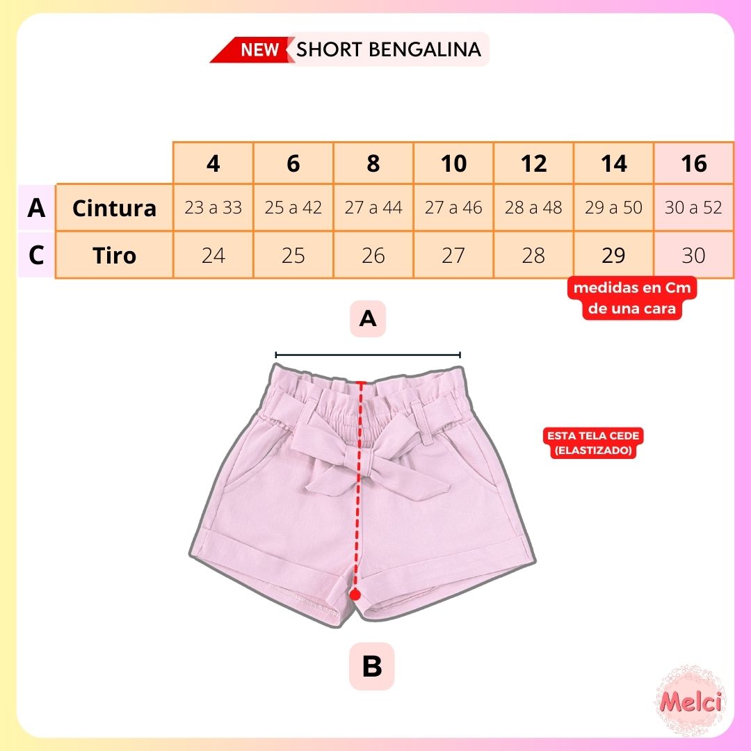 SHORT Bengalina c/ Lazo